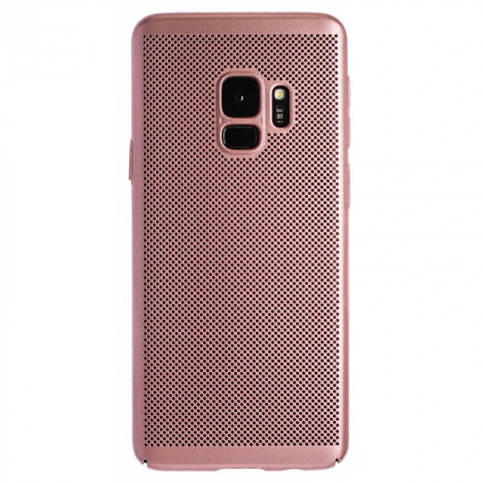 Husa hard Samsung Galaxy S9 Roz - Model perforat