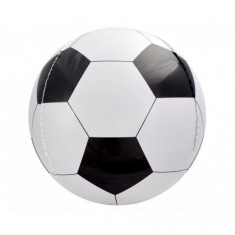 Balon folie in forma de minge fotbal alb negru 40 cm