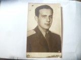 Fotografie Militar Roman 1940 , sudio Julietta , cu stema regala ,13.3x8,1cm