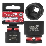 Cheie tubulara de impact in 6 puncte, 1 / 2&quot;, 26 mm, Tvardy T00210-26