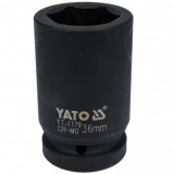 Cheie tubulara hexagonala adanca de impact Yato YT-1179, 36 mm, prindere patrat 1&quot;, Cr-Mo