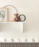 Casadeco "My Little World" tapet cu dungi gri alb