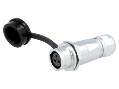 Conector mufă mamă 3 pini IP67 foto
