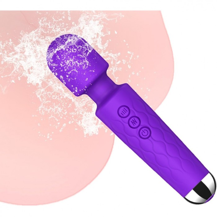 Vibrator Stimulator HAOOY &raquo;Senzual&laquo; 20 cm - Violet