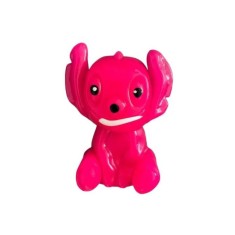 Jucarie Stitch Squishy, anti-stres, roz, 10cm, moale si cauciucat