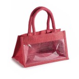 Gentuta cadouri iuta rosie cm28x15x15,5H