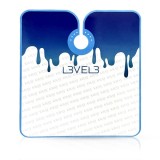 Cumpara ieftin Pelerina frizerie/coafor - L3VEL3 - guler neopren - alba cu insertie albastru - KRAY