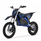 Cumpara ieftin Motocicleta electrica E-Dirtbike Serval VX 2000W 14 12 60V 20Ah Litiu ION, culoare albastra