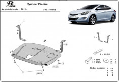 Scut motor metalic Hyundai Elantra 2011-2015 foto