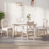 vidaXL Perne de Șezut 4 pcs Alb 40 x 40 x 3 cm țesătură 42015200