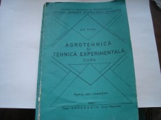 Agrotehnica si tehnica experimentala - Gus Petru