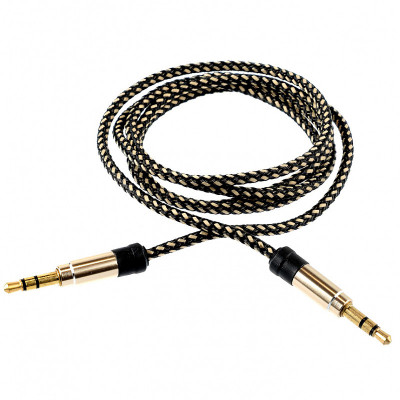 Cablu Audio 3.5 mm la 3.5 mm Tellur Basic, TRS - TRS, 1 m, Auriu TLL311001 foto