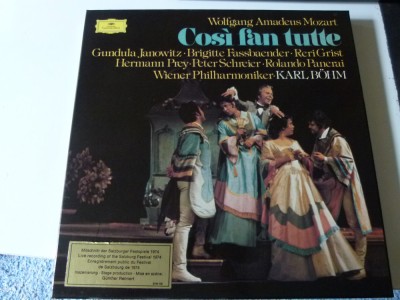 Cosi fan Tutte - mozart, Wiener phil., Karl Bohm 3 vinil box foto