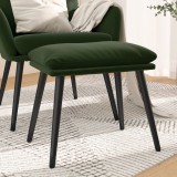 vidaXL Taburet, verde &icirc;nchis, 45x29,5x35 cm, catifea