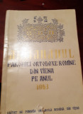 ALMANAHUL PAROHIEI ORTODOXE ROMINE DIN VIENA PE ANUL 1963