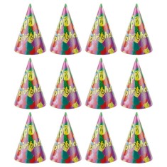 Coif Happy Birthday pentru aniversari, 20 cm, multicolor