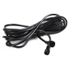 Cablu prelungitor ip65 flippy, pentru lampi solare, material cauciuc si cupru, 2 pini mama- tata, waterproof, 5 metri, negru