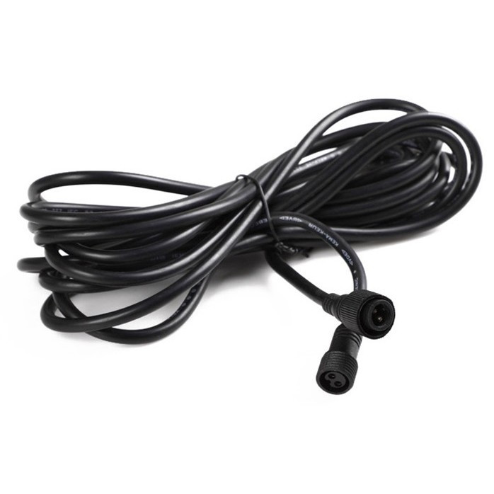 Cablu prelungitor ip65 flippy, pentru lampi solare, material cauciuc si cupru, 2 pini mama- tata, waterproof, 5 metri, negru