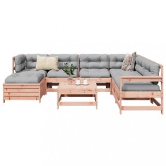 vidaXL Set canapele gradina, 8 piese, lemn masiv brad douglas foto