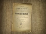 CARTE DE CETIRE , CULEGERE DE FELURITE SCRISORI VECHI CU LITERE CHIRILICE PENTRU UZUL SCOALELOR SECUNDARE * * 1908