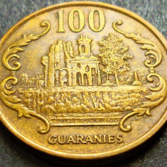 Moneda exotica 100 GUARANIES - PARAGUAY, anul 1995 * cod 1598