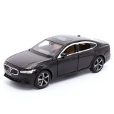 Volvo S90 negru, macheta auto cu lumini, sunet, pull-back 1/32 Tayumo