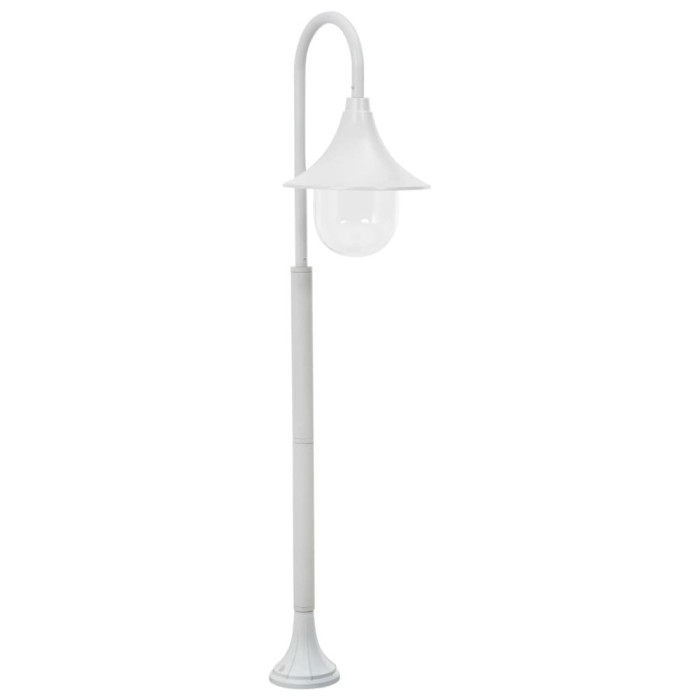 Gossi stalp de iluminat pentru gradina, alb, 120 cm, aluminiu, e27