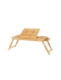 Cumpara ieftin Masuta pentru laptop, Songmics, Natural, LLD004, Bambus, 72 x 29 x 35 cm