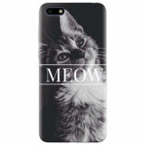 Husa silicon pentru Huawei Y5 Prime 2018, Meow Cute Cat