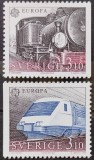 BC244,Suedia 1988, serie trenuri, europa cept