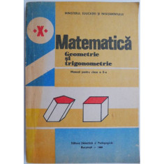 Matematica. Geometrie si trigonometrie. Manual pentru clasa a X-a &ndash; Augustin Cota
