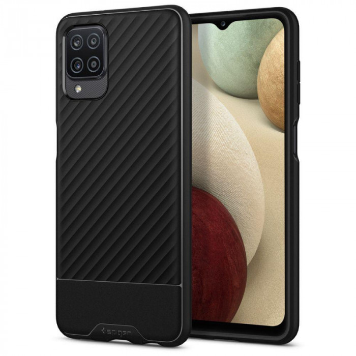 Husa TPU Spigen Core Armor pentru Samsung Galaxy A12 A125, Neagra ACS02584