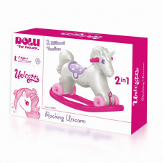 Jucarie 2 in1 - Unicorn balansoar - Dolu foto