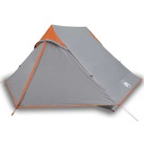 Cumpara ieftin Cort de camping pentru 2 persoane, gri, impermeabil