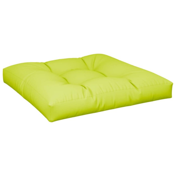 Perna de paleti, verde aprins, 80x80x12 cm, material textil