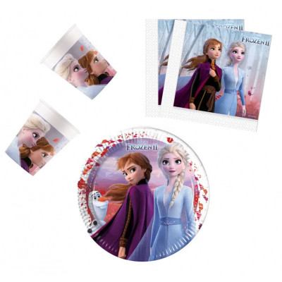 Set vesela petrecere Disney Frozen Leaf 36 Piese foto