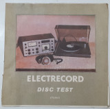 ELECTRECORD - DISC TEST - Disc vinil, vinyl LP (RAR) VEZI DESCRIEREA, Rock