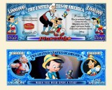 !!! SUA = FANTASY NOTE (TJ6) = DESENE ANIMATE : PINOCCHIO - 2020 - UNC