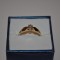 INEL AUR 14K + 1 Diamant = 0.15ct. - Model Solitaire - De logodna - Vintage !