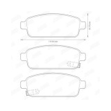 Set placute frana Jurid 573335J, parte montare : punte spate