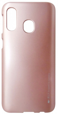 Husa silicon Mercury Goospery i-Jelly roz auriu metalic pentru Samsung Galaxy A40 (SM-A405F) foto