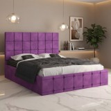 Pat Tapitat Titan Mov Catifea Premium Comandă acum