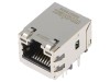 Conector RJ45 MOLEX Ecranat cu LED, Aurit, Pentru PCB, 8p8c, Montare 90 Grade, Cod 93627-3608