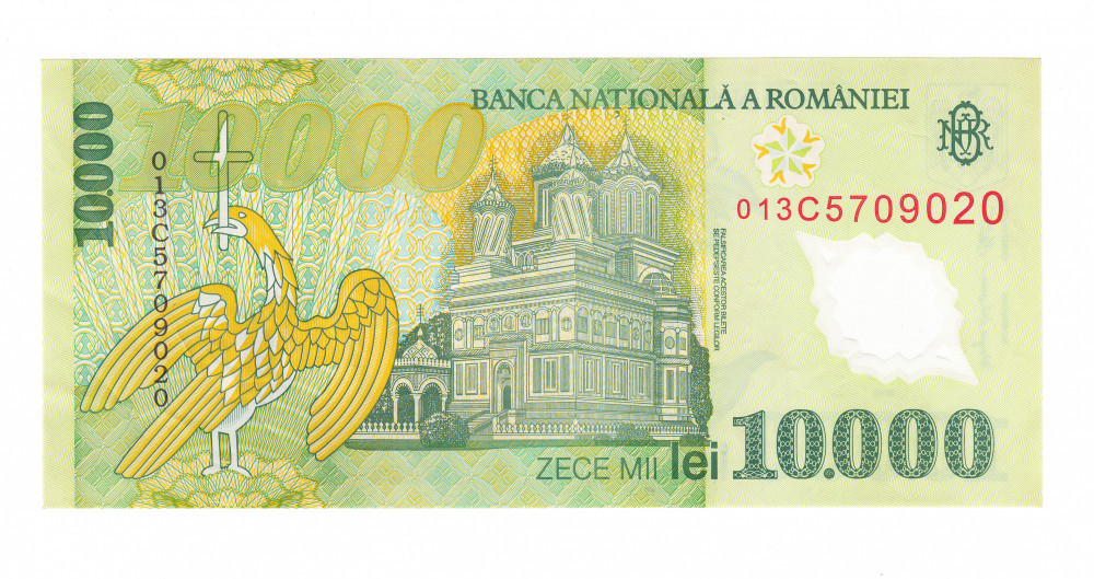 Bancnota 10000 lei 2000, polymer, circulata, stare buna, cu pliuri |  Okazii.ro