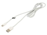 Cablu USB 2.0 LOGILINK USB A la USB C 1,5m Alb Textil 480Mbps