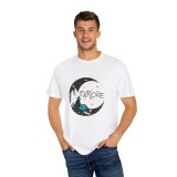 Tricou personalizat Explore Nature, camping, munte, barbati, alb, marimea M