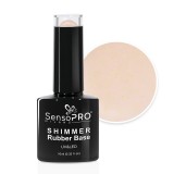 Cumpara ieftin Shimmer Rubber Base SensoPRO Milano - #30 Nude Glow, 10ml