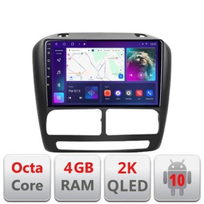 Navigatie Fiat Doblo 2010-2017 si Opel Combo 2010-2017 Android Octa Core Ecran 2K QLED GPS 4G 4+32GB 360 KIT-DOBLO10+EDT-E409-2K v1 CarStore Technolog foto