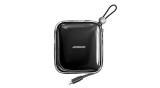 Joyroom powerbank 10000mAh Jelly Series 22.5W cu cablu Lightning &icirc;ncorporat negru (JR-L003)