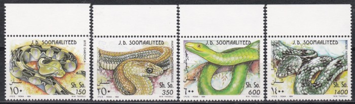 Somalia 1994 - Șerpi, MNH